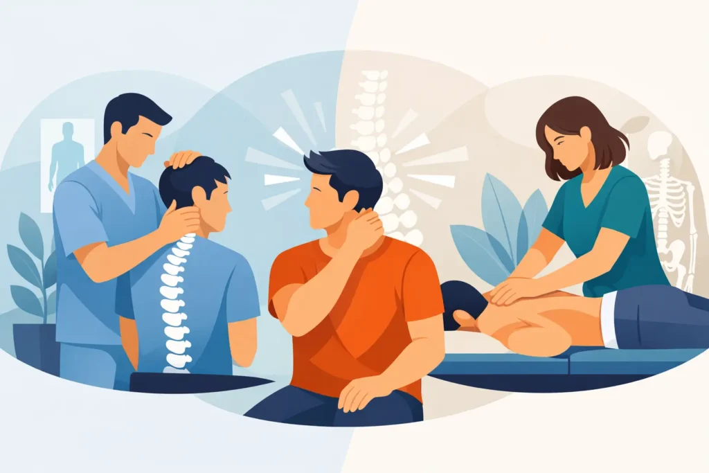 Chiropractor of manueel therapeut?