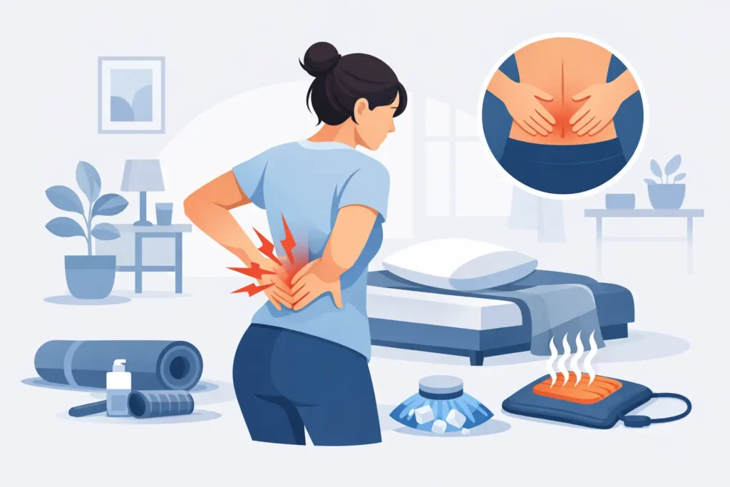 Acute rugpijn zelf thuis aanpakken bij spit