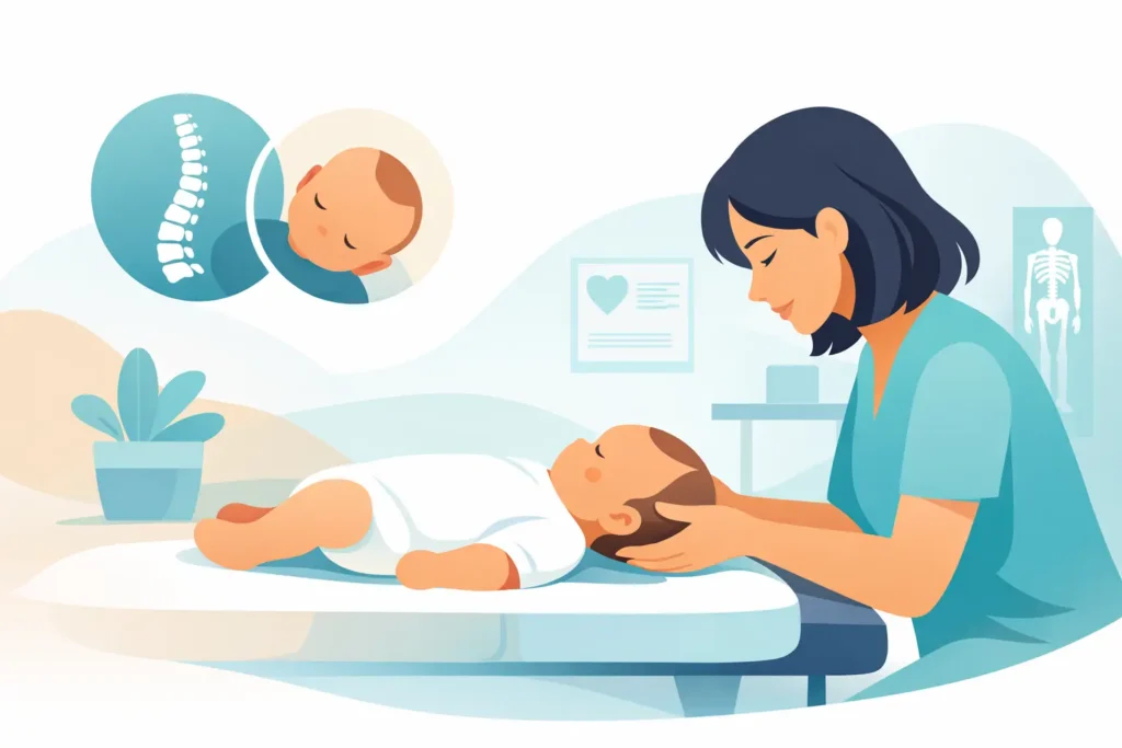 Baby met voorkeurshouding naar chiropractor?