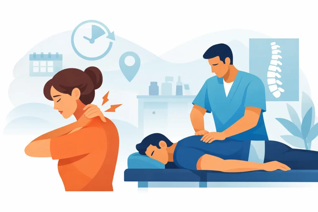 Snelle afspraak bij chiropractor bij acute klachten