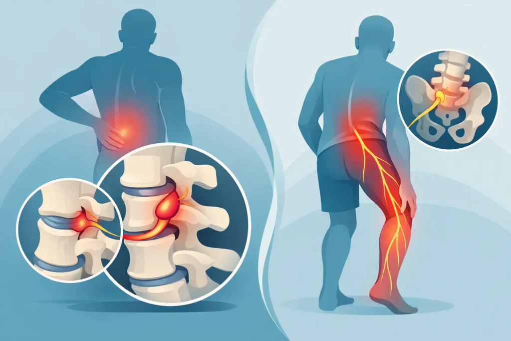 Wat is het verschil tussen hernia en ischias?