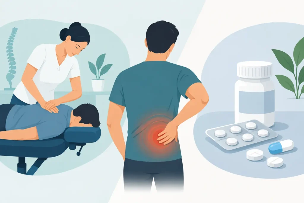 Chiropractie versus pijnstillers bij rugpijn
