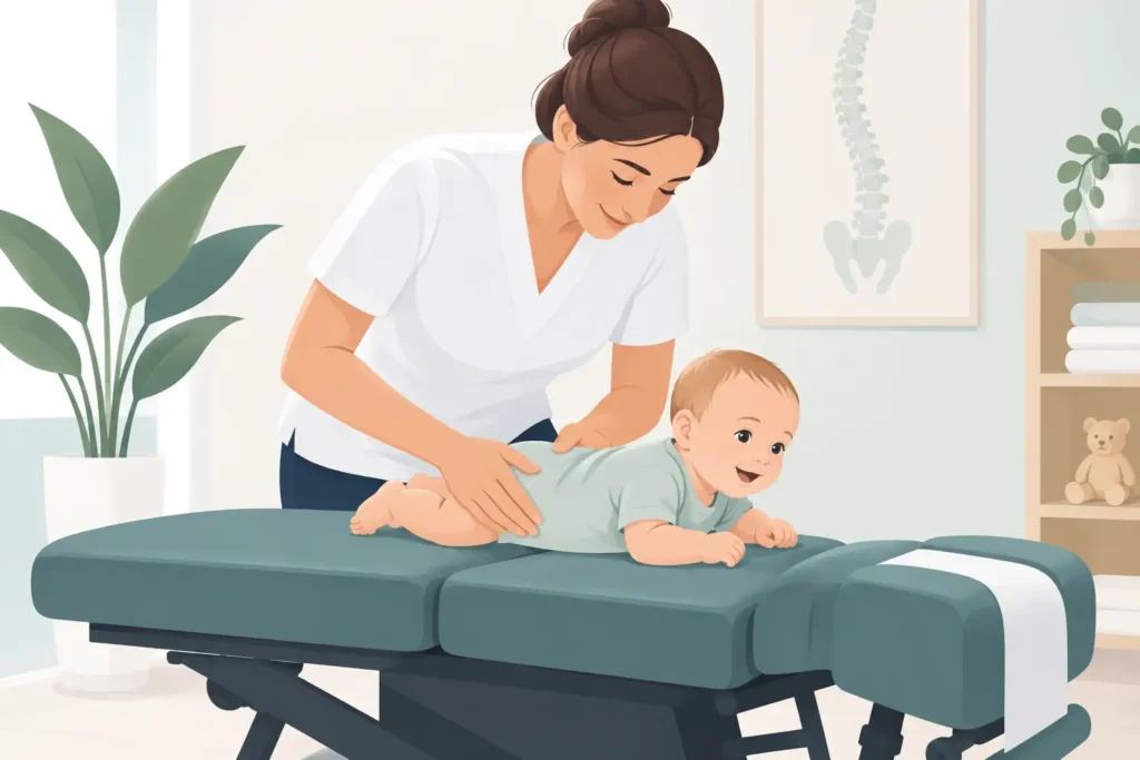 Is met een baby naar chiropractor gaan veilig?